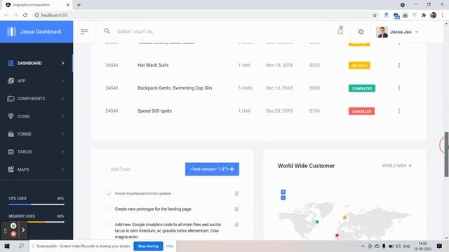 Angular 11 Admin Dashboard Template 2 Working Demo смотреть онлайн