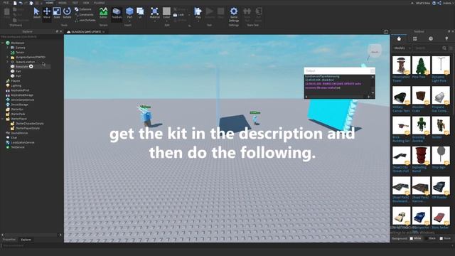 How to make a dungeon game on ROBLOX PART 7 смотреть онлайн