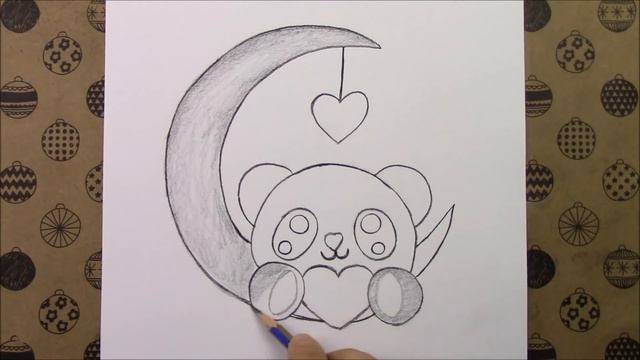 Ay ve Sevimli Panda Çizimi Adım Adım Karakalem Kolay Çizimleri смотреть онлайн