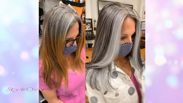 Колорист объяснил, как сделать «седые» волосы, чтобы не ухаживать за ними смотреть онлайн