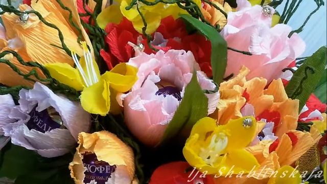 Сладкая композиция из конфет смотреть онлайн