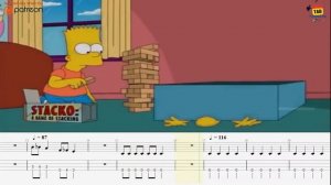 Homer Simpson play bass