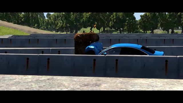 BeamNG drive - AUDI A6 VS OBSTACULO DE FERRO. смотреть онлайн