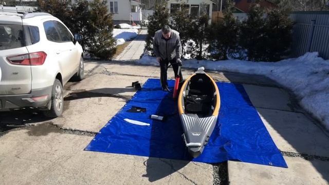 Каяк надувной двухместный Aquamarina Tomahawk AIR - K 440 2. Короткий обзор. смотреть онлайн