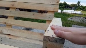 Мебель из паллет - своими руками - Лавка из поддонов