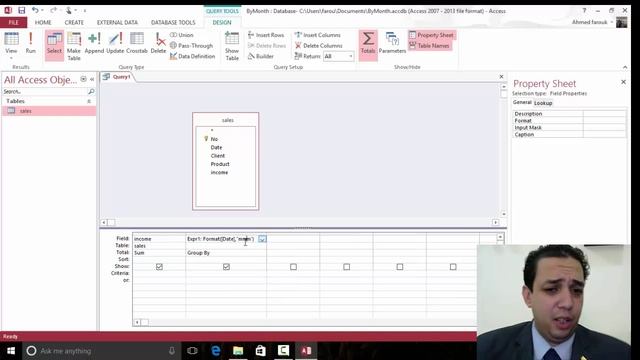 Total Query In Access with Group by Month смотреть онлайн