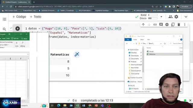 Como Crear DataFrames en Python Usando Listas, Diccionarios y Excel (Google Colab) смотреть онлайн