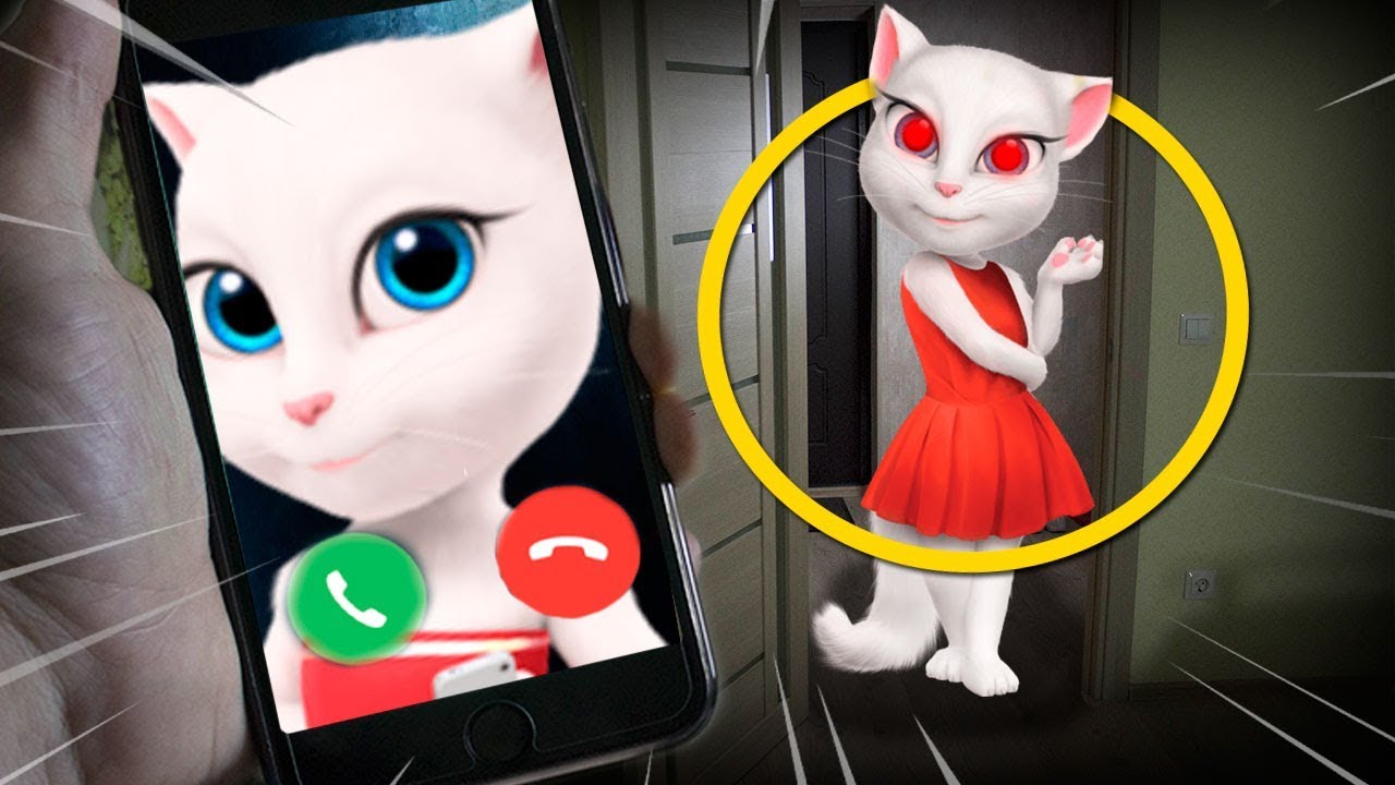 ЗВОНЮ МОЯ ГОВОРЯЩАЯ АНДЖЕЛА НА ВИДЕОЗВОНОК В 3:00 НОЧИ *страшно*