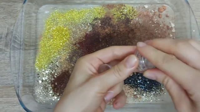 'Leopard Print' Mixing Makeup Eyeshadow and Glitter into Clear Slime,Satisfying Slime Video ASMR. смотреть онлайн