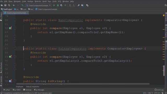 How to use Chain Comparator in Java 7? | Collection Framework смотреть онлайн