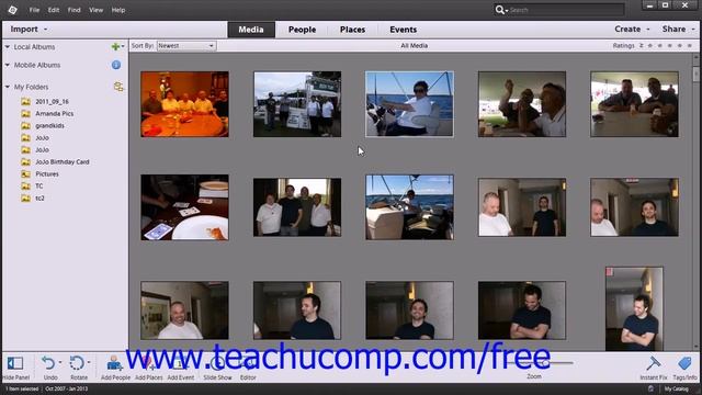 Photoshop Elements 12 Tutorial The Organizer Environment Adobe Training Lesson 2.1 смотреть онлайн
