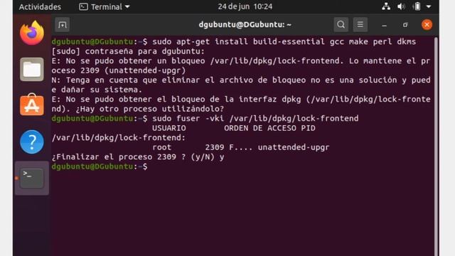 Solucionar - E: No se pudo obtener un bloqueo /var/lib/dpkg/lock-frontend - Ubuntu - 20.04 - DG смотреть онлайн