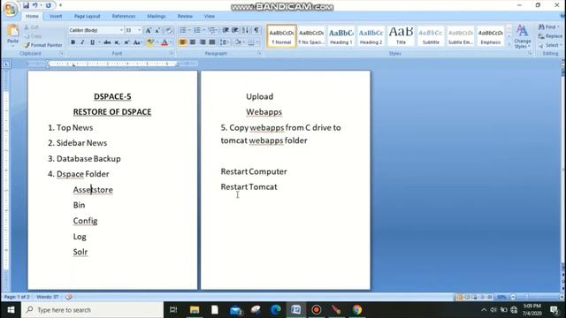 7. Restoring of Dspace смотреть онлайн