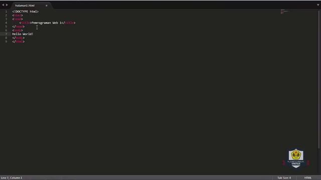 HTML Dasar : Code Editor (3/13) смотреть онлайн