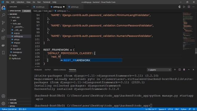 FLUTTER + DJANGO FULL STACK APP BUILDING THE BACKEND (PART-1) смотреть онлайн