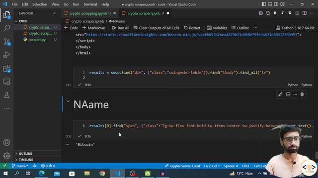 Webscraping Crypto Currency Data with Beautiful Soup in Urdu | Hindi смотреть онлайн