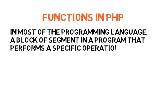 chapter 5 PHP Function and Array смотреть онлайн