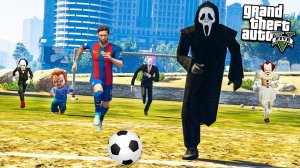 КРИК И СЛЕНДЕРМЕН ИГРАЮТ В ФУТБОЛ ГТА 5 МОДЫ! ОБЗОР МОДА GTA 5 веселая видео игра мультик для детей