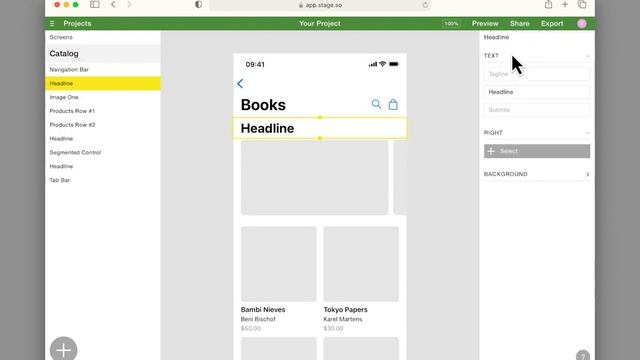 Онлайн-редактор для прототипирования под iOS Stage смотреть онлайн