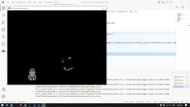 Python Arcade - simplest particle effects смотреть онлайн