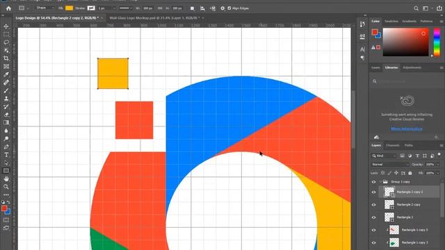 Digital Pixel DP Letters Logo Design Tutorial in Adobe Photoshop смотреть онлайн