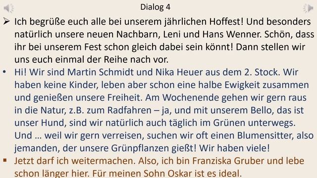 Dialoge B1 - B2 | Deutsch lernen durch hören | 5 | смотреть онлайн