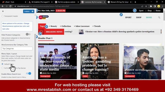 #Header Setting | #Blogging Website | #WordPress Website Designing Course Part 12| Muhammad Usman смотреть онлайн
