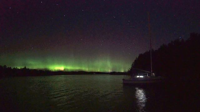 14.09.2020. Real-time Aurora Substorm, Republic of Karelia смотреть онлайн