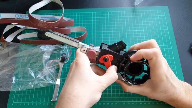 Ленточный шлифовальный станок из УШМ