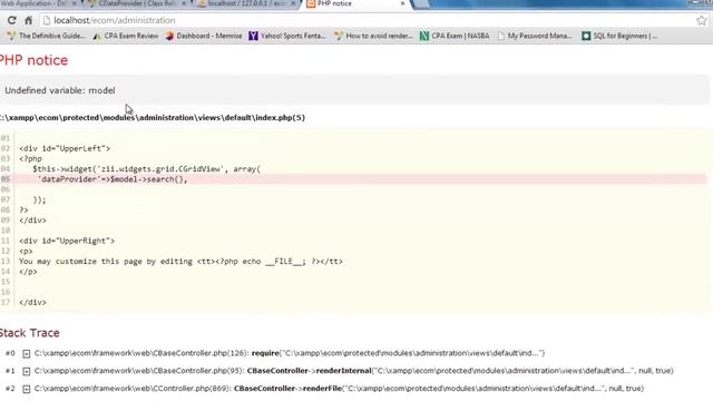 Yii CGridView смотреть онлайн