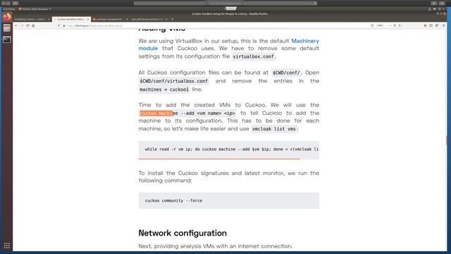 Setting Up Cuckoo Sandbox v2.0.7 on Ubuntu 18.04.4 смотреть онлайн