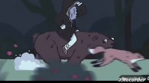 нейромонах Феофан валим боком на медведя