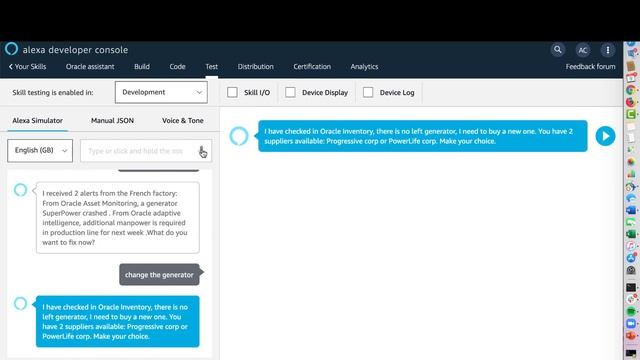 Oracle Supply Chain Assistant with Alexa смотреть онлайн