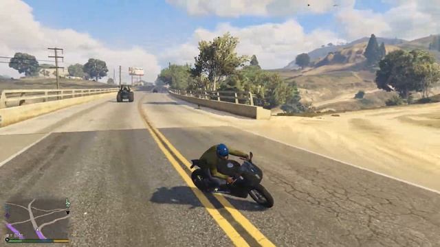 GTA 5 Покатушки на мощном мотоцикле! GTX 750Ti смотреть онлайн