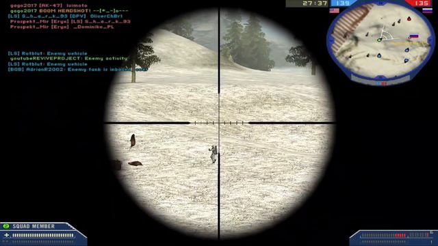 Battlefield 2 winter map "Blitzkrieg" - Infantry Gameplay Multiplayer (SNIPER) смотреть онлайн