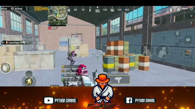 PUBGM aggressive gameplay | never give up | Python Gaming смотреть онлайн
