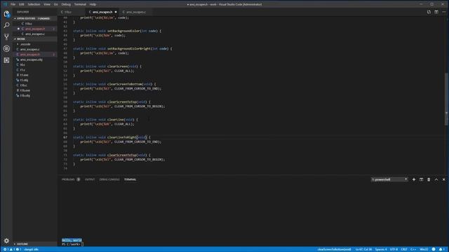 C Programming - using ANSI escape codes on Windows macOS and Linux terminals смотреть онлайн