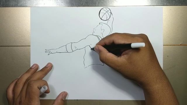 How to draw BASKETBALL PLAYER step by step смотреть онлайн