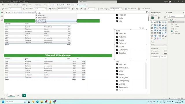 ALL Vs ALLEXCEPT DAX Filter Functions | DAX Tutorial | Power BI | ASK BI смотреть онлайн