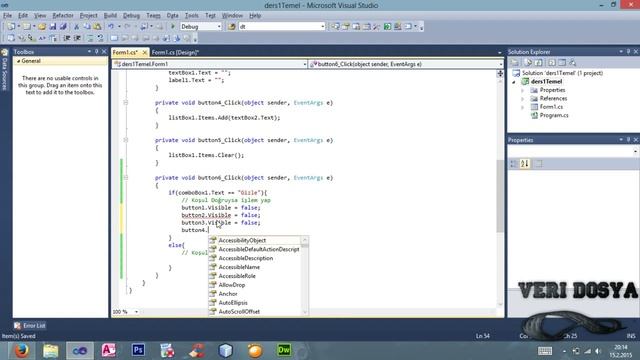C# ComboBox & Button If Else Kullanımı смотреть онлайн