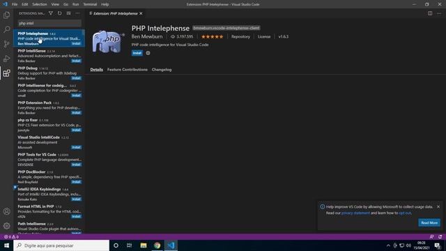 Instalação do Visual Studio Code para trabalhar com PHP no Windows смотреть онлайн
