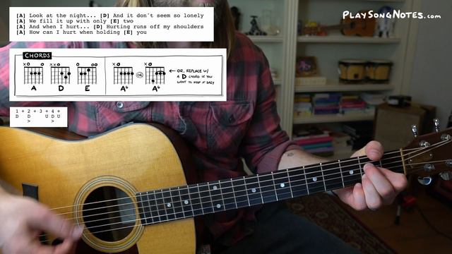 Sweet Caroline • Play-along cover (w/ lyrics & guitar chords) смотреть онлайн