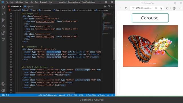 12. Bootstrap Carousel Slider | تعلم بوتستراب بالكامل | كورس كامل للمبتدئين Bootstrap 5 смотреть онлайн