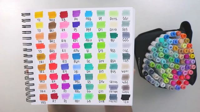 72 Color Ohuhu Brush Marker Set // First Time Using Alcohol Markers смотреть онлайн