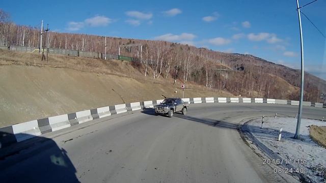 Байкал. Спуск и поселок Култук. смотреть онлайн