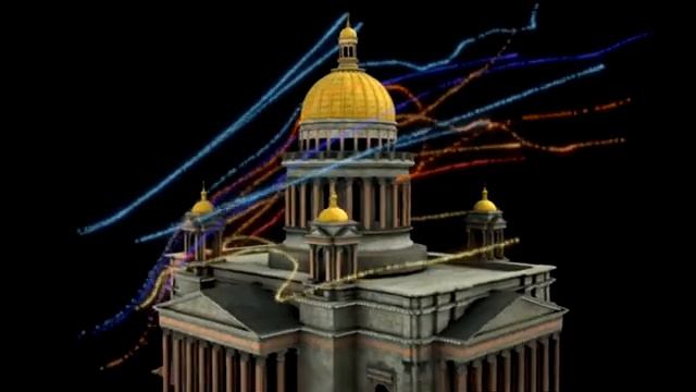 Визуализация движения воздушных потоков вокруг Исаакиевского собора смотреть онлайн