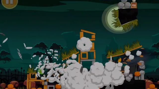 Angry Birds Seasons Ham'o'ween Level 2-14 - Mighty Eagle - 100% - Total Distruction смотреть онлайн