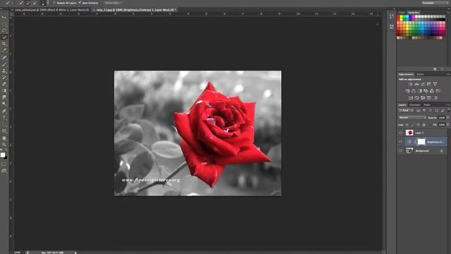 Photoshop CS6 Tutorial: Color Splash Effect v.2 смотреть онлайн