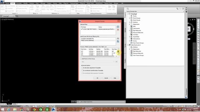 IMPORT TEXT FILE CIVIL 3D смотреть онлайн