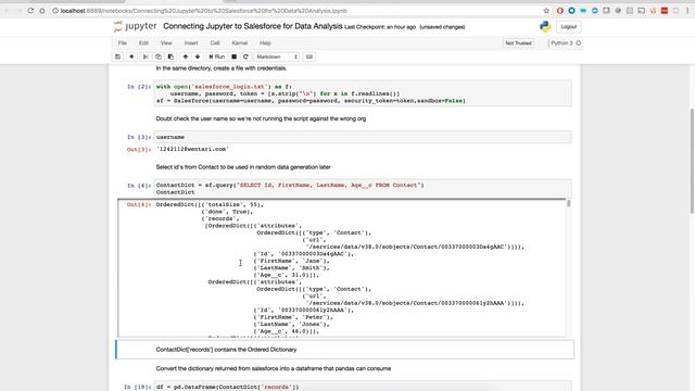 Connecting Jupyter Notebook to Salesforce for Data Analysis смотреть онлайн
